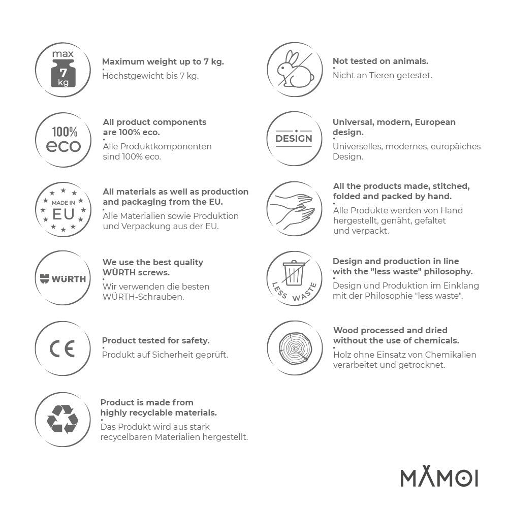 Étagère à livres pour enfants MAMOI® – Beige | Bibliothèque pour chambre d’enfant | Petite étagère à livres pour tout-petit | Meuble mural de rangement et de décoration pour chambre d’enfant