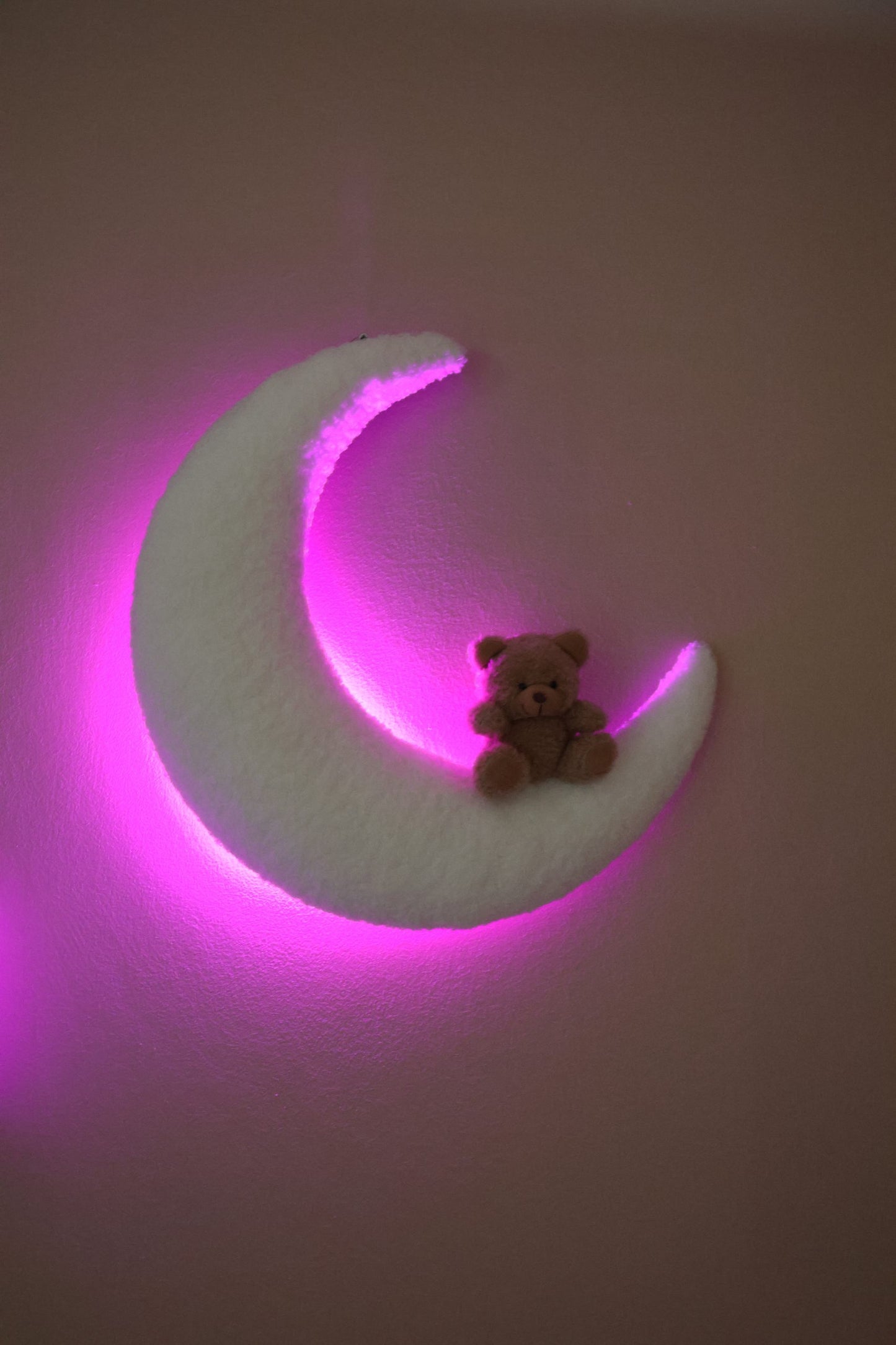 Lampe Murale Bébé Coton Bouclé - Lune & Ours