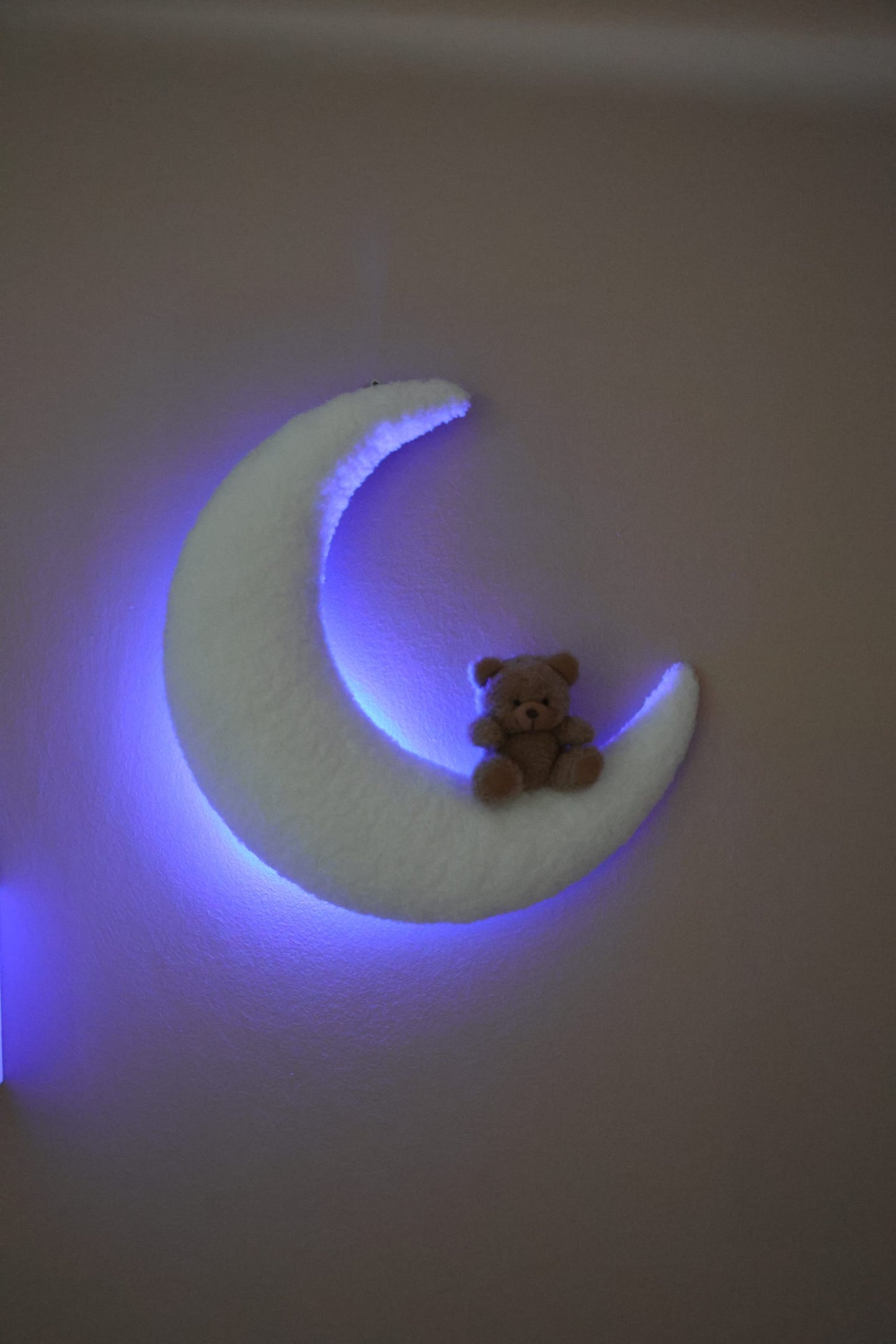 Lampe Murale Bébé Coton Bouclé - Lune & Ours