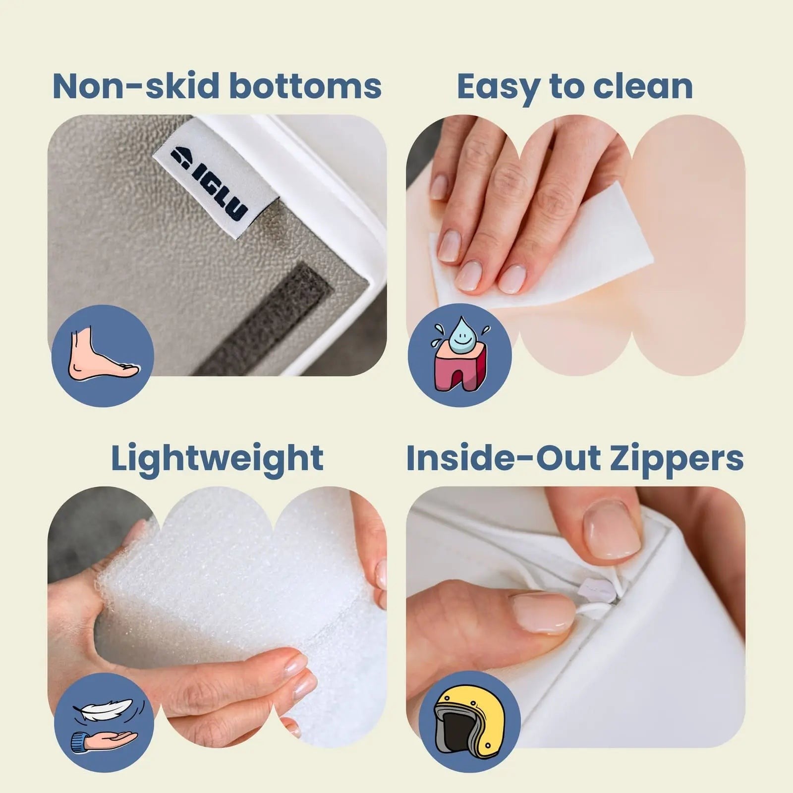 Soft Play 6 Foam Block Set - Light Multicolor Explorer